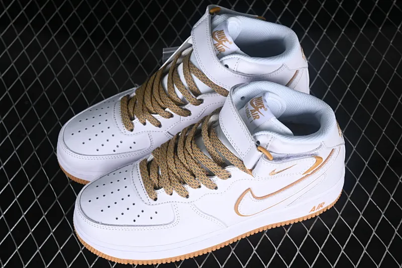 All Categories Nk Air Force 1 Air Force Series Nk Air Force 1 Mid Air Force Mid Nk Air Force 1'07 Mid Beige Yellow Stars Air Force One Mid Casual Sneakers WP5623-833